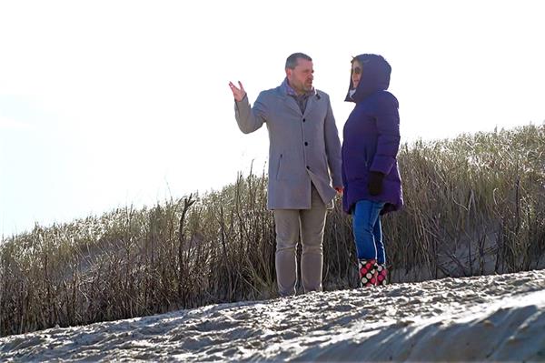 Schweiz-TV filmt Sandverluste auf Norderney